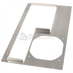 Pannello posteriore dimastech per pc hptx 10 slot alluminio argento