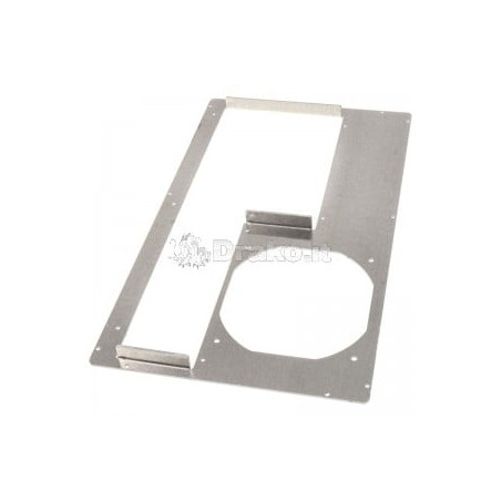 Pannello posteriore dimastech per pc hptx 10 slot alluminio argento