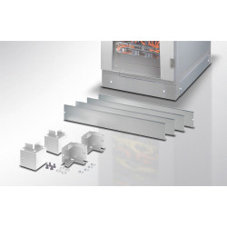 Zoccolo intellinet 600 x 800 mm per armadi rack grigio