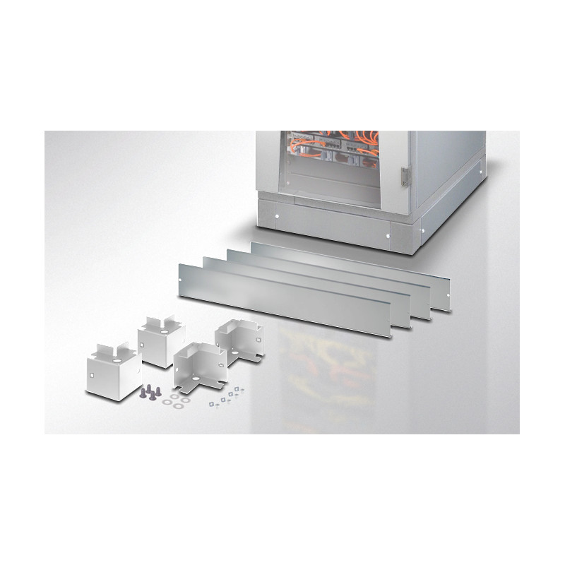 Zoccolo intellinet 600 x 800 mm per armadi rack grigio