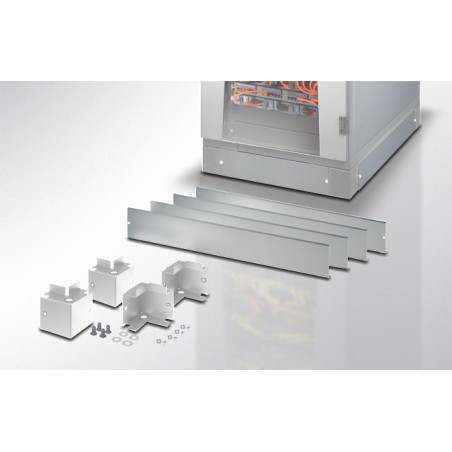 Zoccolo intellinet 600 x 800 mm per armadi rack grigio