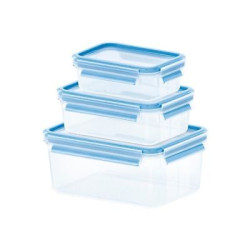 Set contenitori frigorifero emsa 508566 clip & close per alimenti