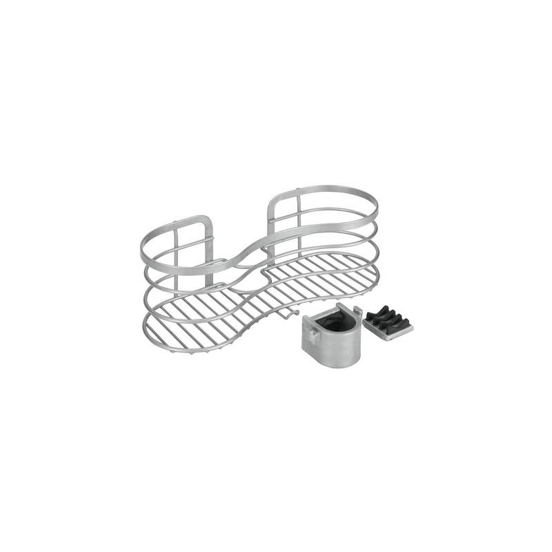 Metaltex 404818039 viva mensola a muro parete argento resistente