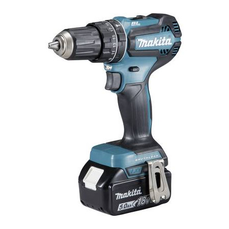 Trapano avvitatore a percussione a batteria makita 18 v 5.0 ah con