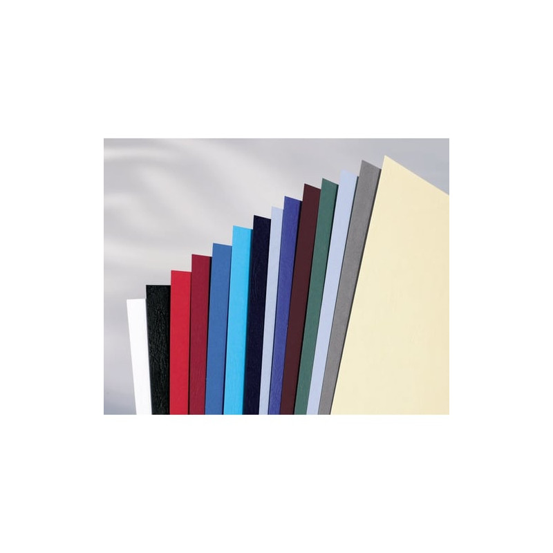 Copertine goffrate gbc con finitura similpelle 250gsm a3 nero 100pz