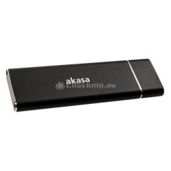 Box ssd esterno akasa usb 3.1 m.2 alluminio nero