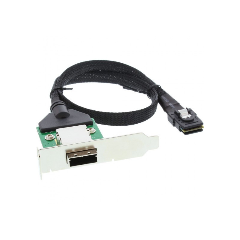 Adattatore sas inline su staffa pci low profile da 26-pin mini