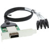 Adattatore sas inline su staffa pci low profile da 26-pin mini