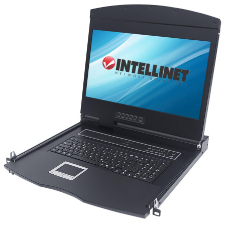 Console kvm switch con lcd 17'' da rack 19''