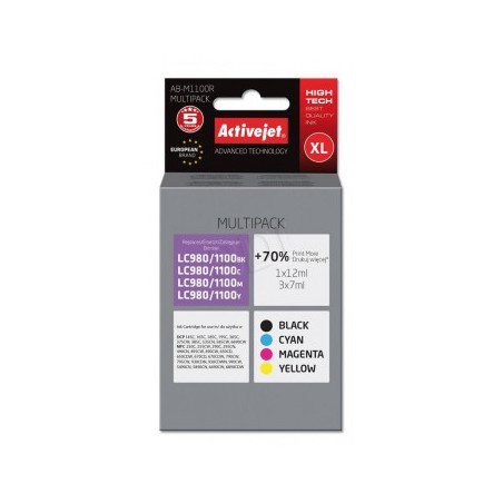 Cartuccia activejet per brother bt-5000y 50ml giallo [ab-5000y]