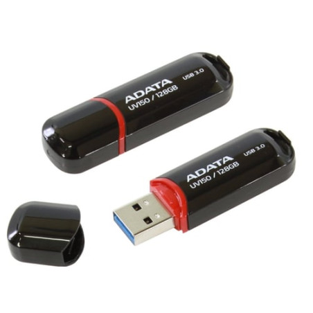 Pen drive 128gb adata uv150 usb3.0 nero/rosso [sgada3128uv150b]