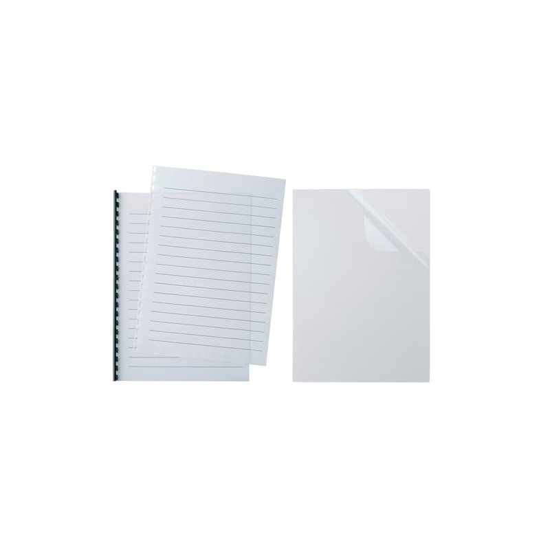 100 copertine video a4 r15 140mic trasparente cristallo [521416]