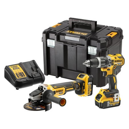 Set utensili dewalt 18v combo (trapano avvitatore/smerigliatrice