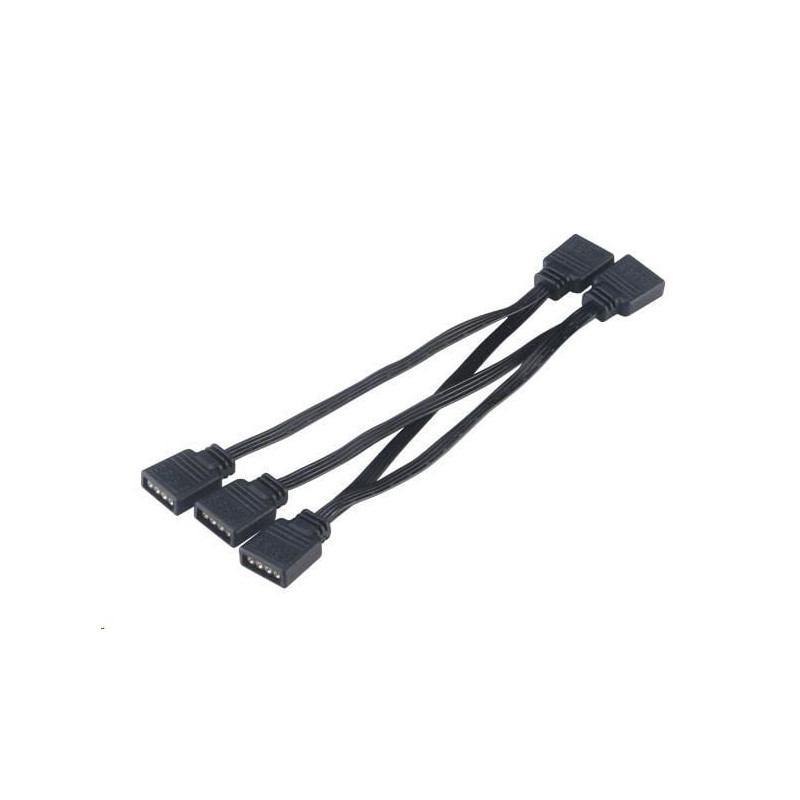 Cavo splitter akasa led rgb 40cm nero [ak-cbld05-40bk]