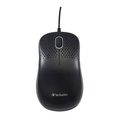 verbatim silent mouse usb ottico nero [49024]