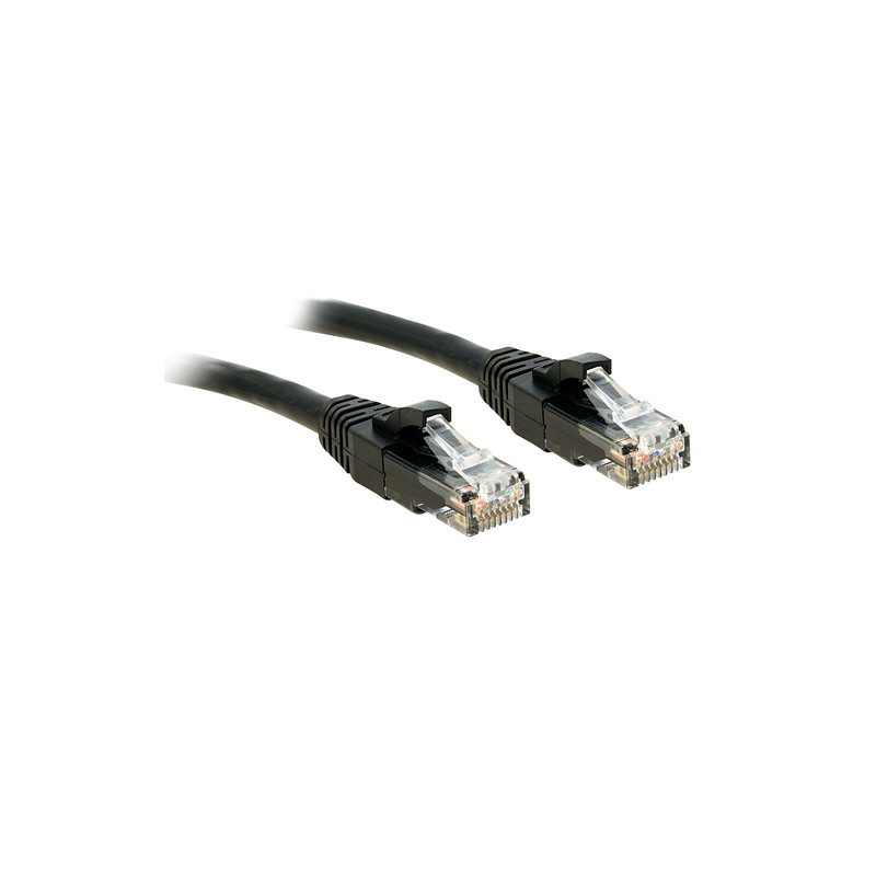 Cavo di rete lindy cat.6 u/utp nero 0.5m [48076]