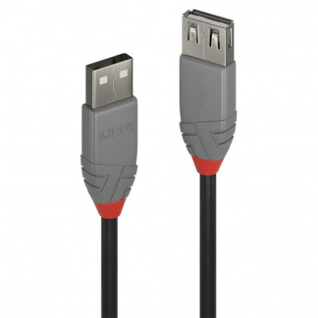 Cavo lindy usb 2.0 tipo a anthra line 1m [36692]