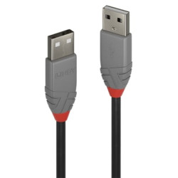 Cavo lindy usb 2.0 tipo a anthra line 3m [36694]