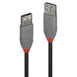 Cavo lindy usb 2.0 tipo a anthra line 1m [36702]