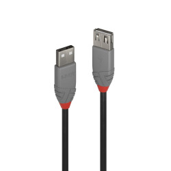 Cavo lindy usb 2.0 tipo a anthra line 3m [36704]