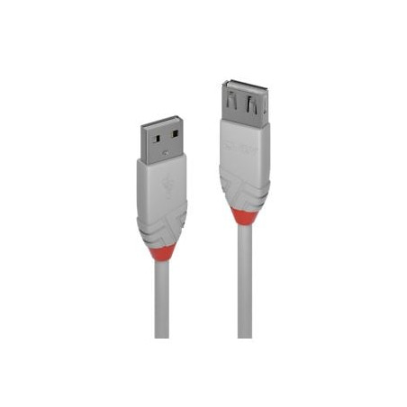 Cavo lindy usb 2.0 tipo a anthra line 0.2m [36710]