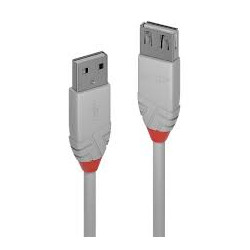 Cavo lindy usb 2.0 tipo a anthra line 2m [36713]