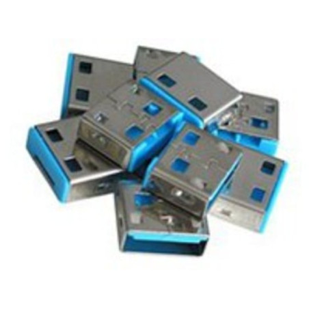 Blocco porte usb lindy (10 pezzi) blu [40462]