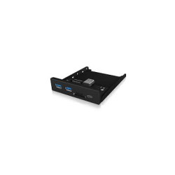 Pannello frontale icy box raidsonic usb3.0 hub typec/ [ib-hub1417-i3]