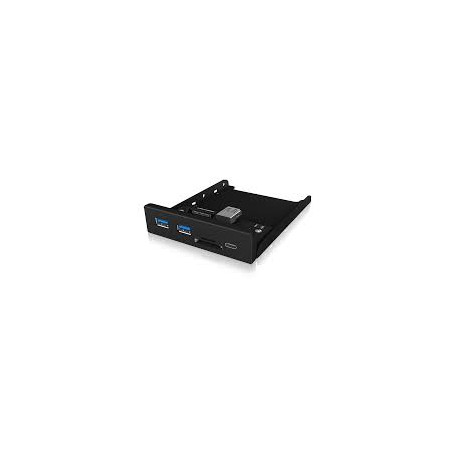 Pannello frontale icy box raidsonic usb3.0 hub typec/ [ib-hub1417-i3]