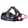 Lampada frontale libox lb0106 led nero/rosso [lb0106]