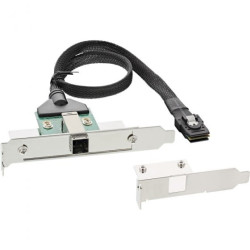 Inline adattatore sas hd su staffa pci con foro centronics50p con