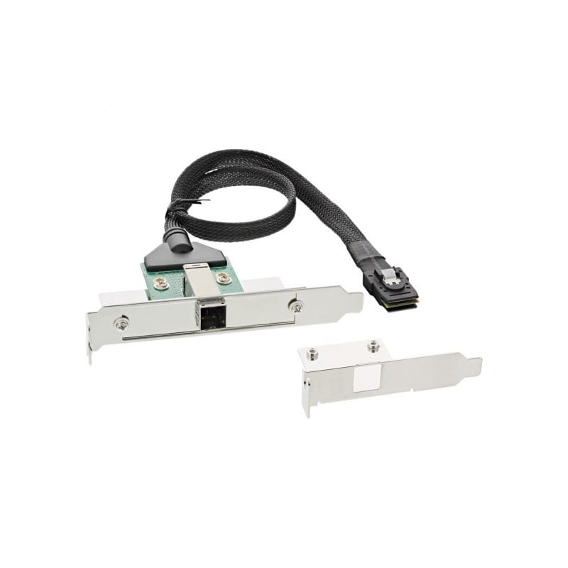 Inline adattatore sas hd su staffa pci con foro centronics50p con