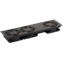 Sistema di ventilazione rack techly 3xventole a soffitto per rack