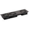 Sistema di ventilazione rack techly 3xventole a soffitto per rack