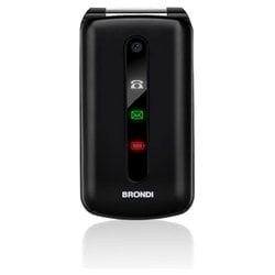 Cellulare brondi clamshell display 3" dual sim 1,3mp 32gb nero