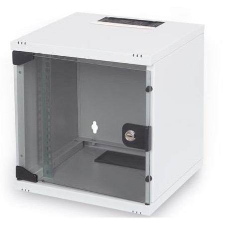 Armadio rack a muro digitus 10" 6u grigio [dn-10-set-1]