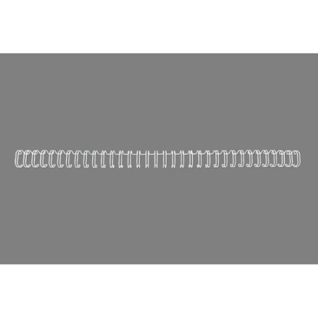Scatola 100 dorsi metallo 7,9mm bianco 34 anelli passo 3:1 [rg810570]