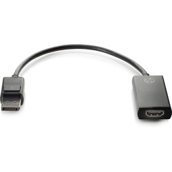 Adattatore hp displayport a hdmi true 4k ultra hd, nero [2ja63aa]