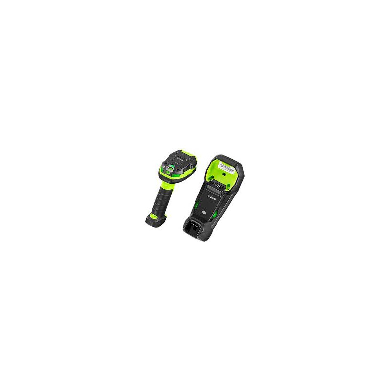 Lettore codice a barre zebra, wireless, nero e verde, 1d 2d, bluetooth