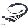 Cavo akasa per strisce led rgb 30cm 4-pin [ak-cbld06-30bk]