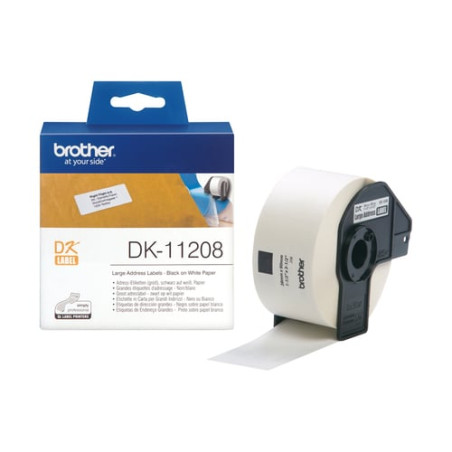 Nastro etichette per indirizzi brother dk11208 p-touch 38mmx90mm