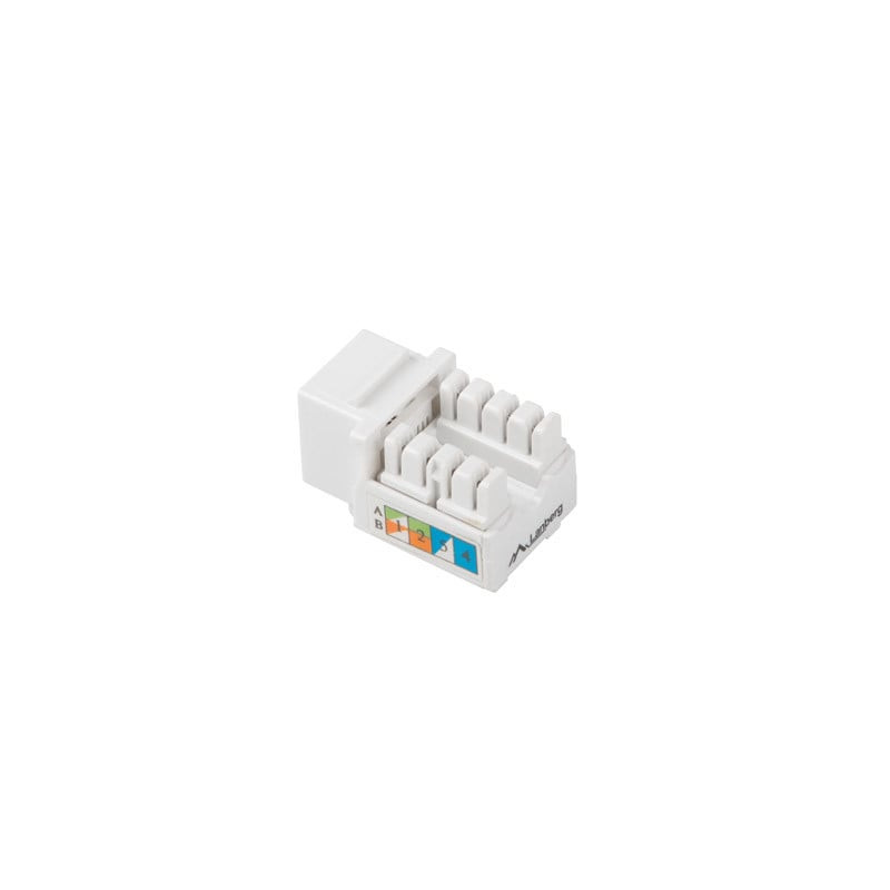 Modulo keystone landberg rj45 a lsa utp cat.6 bianco [ksu6-1090]
