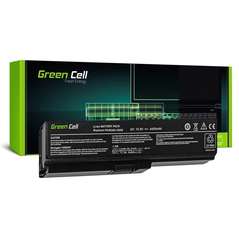 Batteria notebook green cell pa3817u-1brs per toshiba satellite