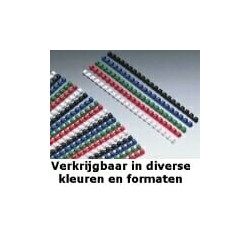 Scatola 100 dorsi spirale 14mm nero 21 anelli [4028178]