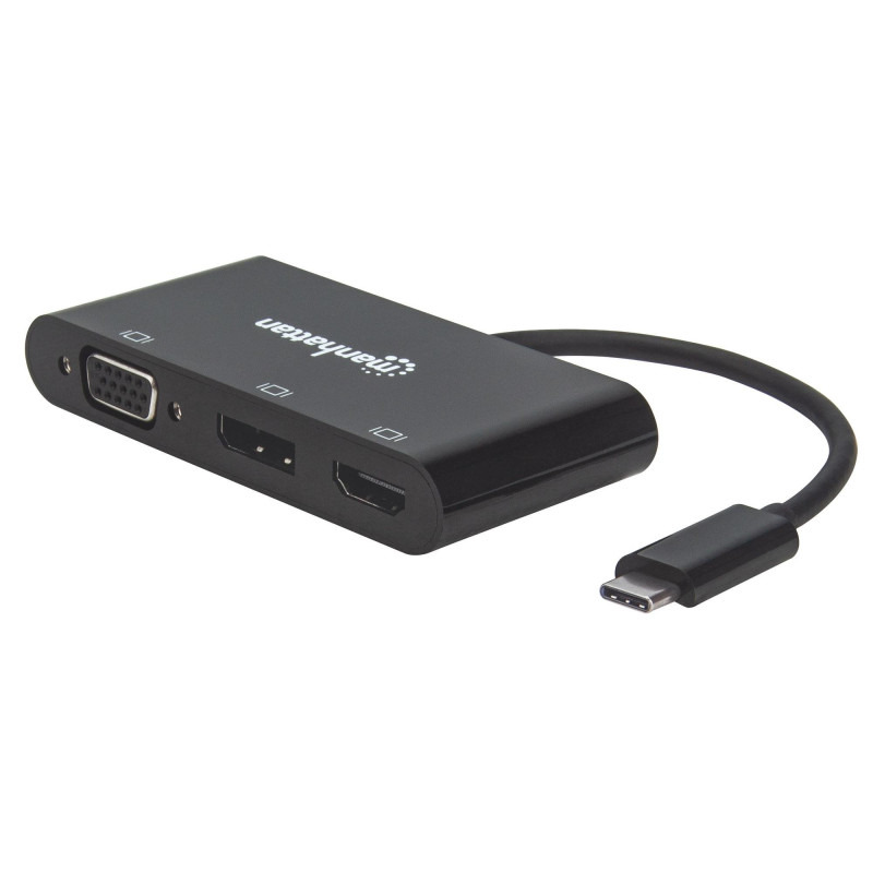 Adattatore manhattan usb-c a convertitore a/v multiporta