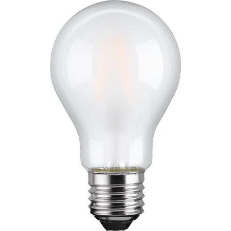 Lampadina led goobay e27 bianco caldo satinato 7w con filamento classe