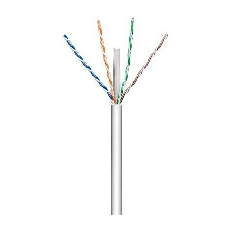 Cavo di rete in matassa techly u/utp cat.6a rame 100m lszh rigido