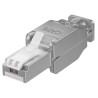 Plug rj45 cat.6 schermato stp tooless con fermacavo