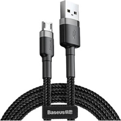 Cavo baseus, micro usb,1m,nero-grigio [camklf-bg1]