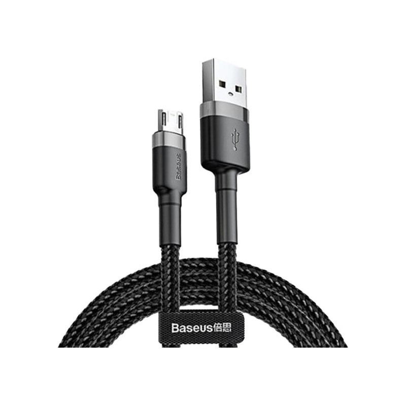 Cavo baseus, micro usb,1m,nero-grigio [camklf-bg1]